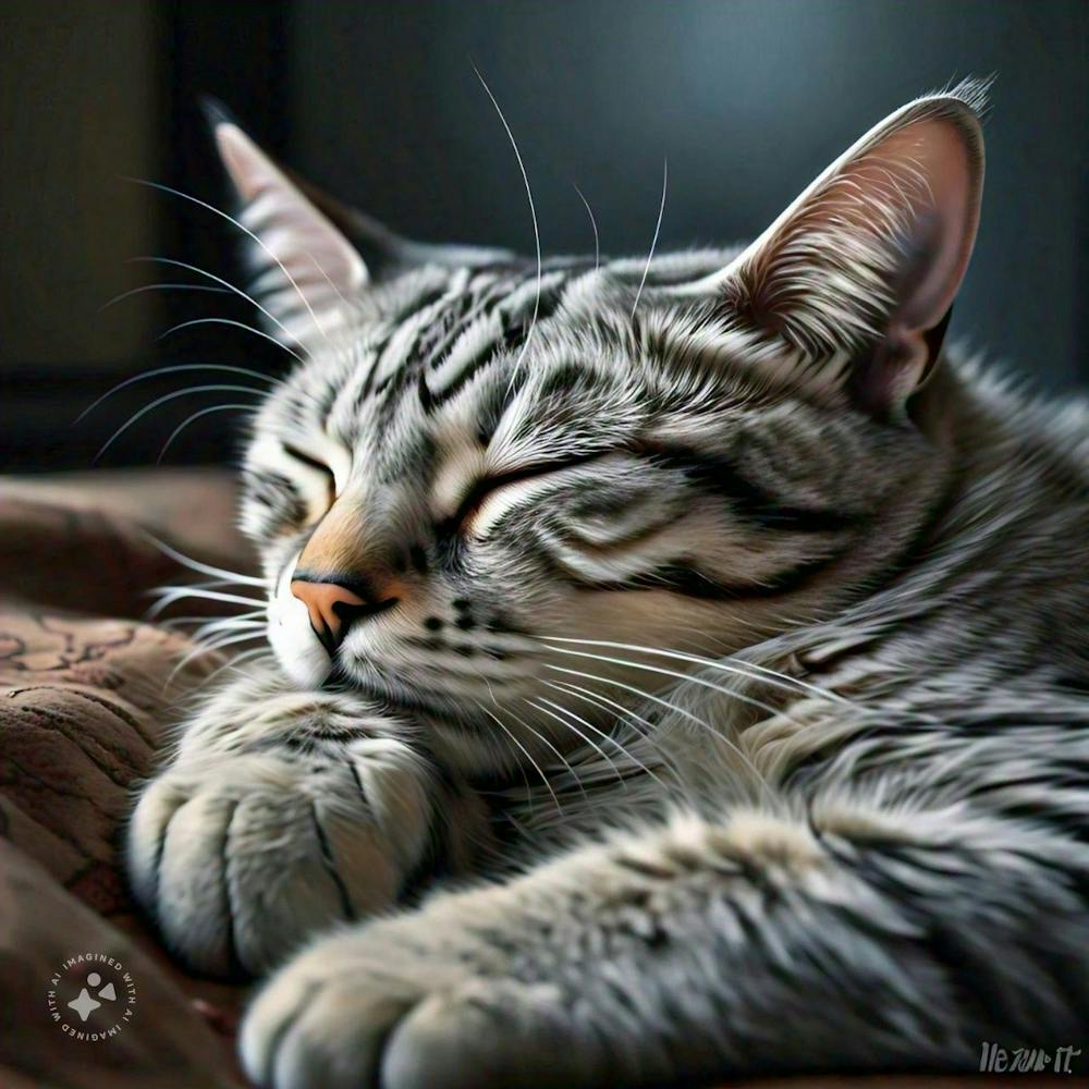 A sleepy cat