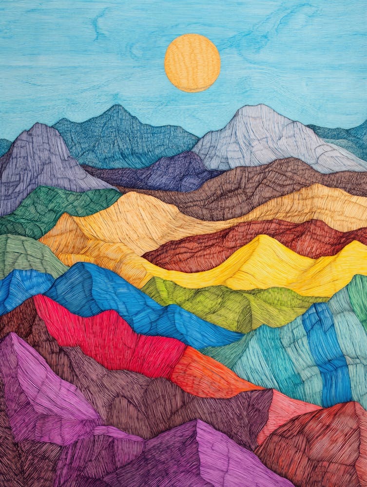 Colorful Mountain Landscape 9
