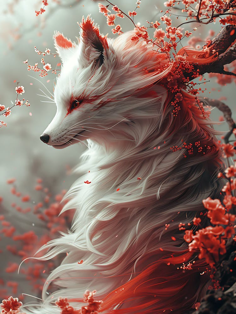 Beautiful Fantasy White Fox 6
