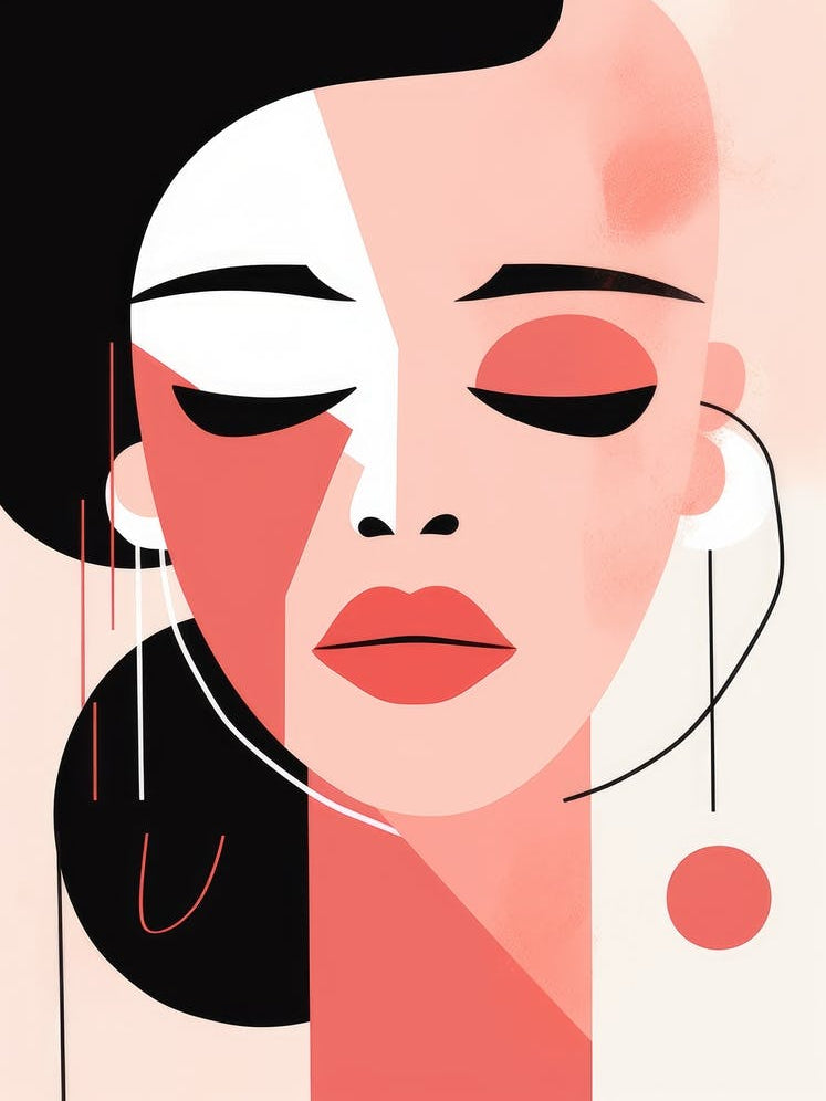 Abstract Portrait Of A Woman 16