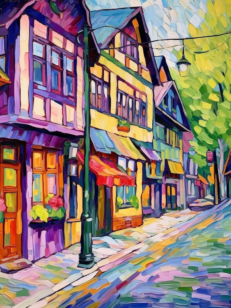 Leavenworth Washington Pointillism 3