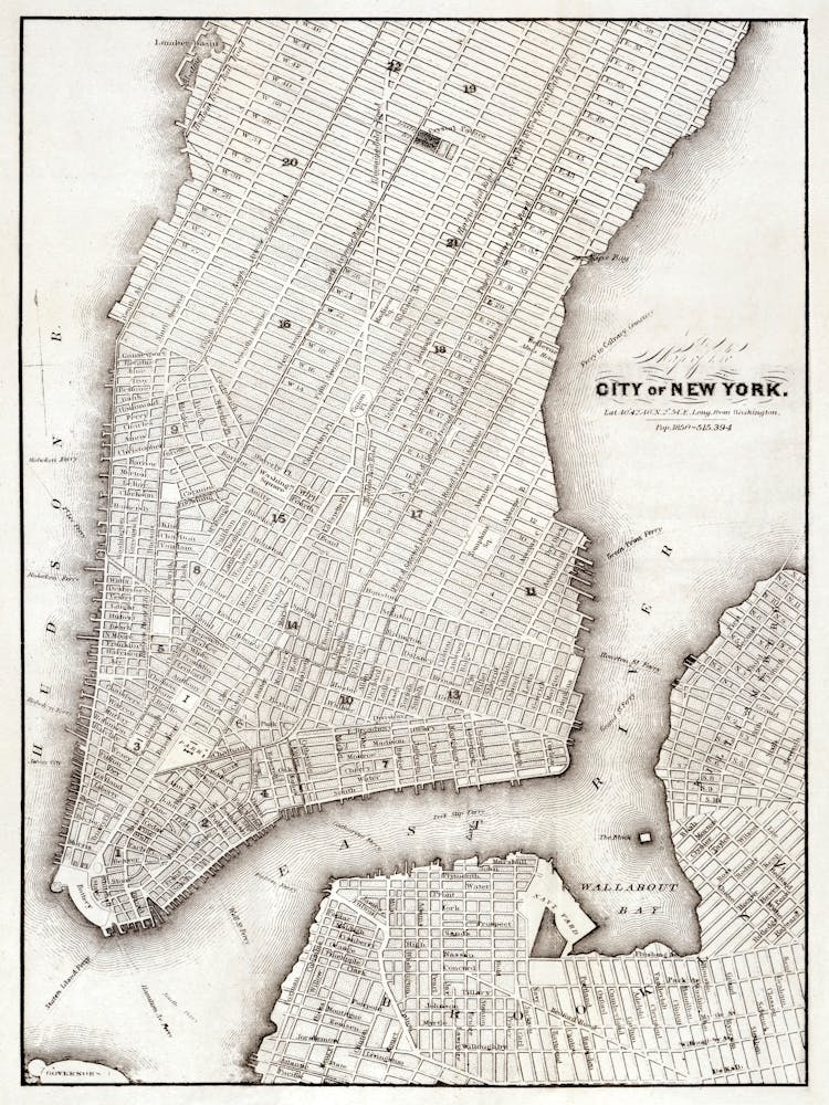 Map Of The City Of New York