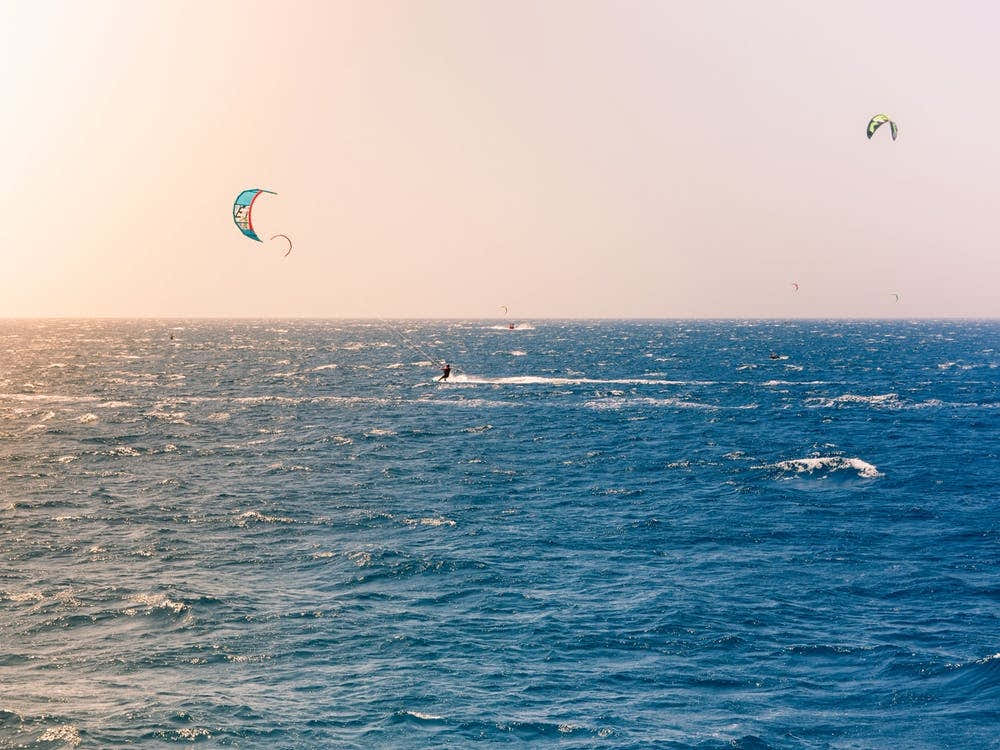 Windsurfers Sailing In The Red Sea 3