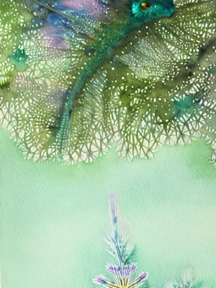 Glaucus Atlanticus (Blue Dragon) Storybook Watercolour