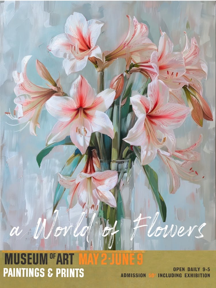 A World Of Flowers, Van Gogh Exhibition Amaryllis 2