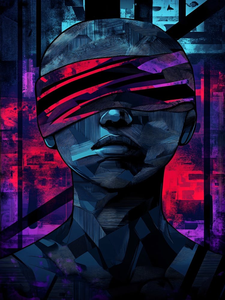 Digital Art Purple and Red