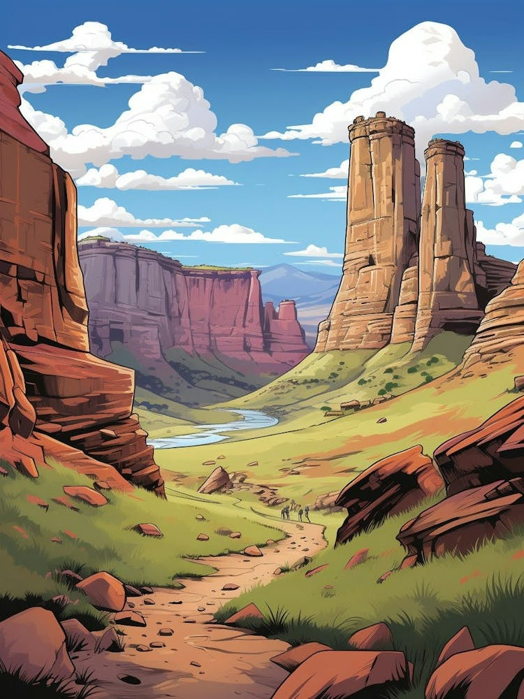 Golden Gate Highlands National Park Cartoon 3