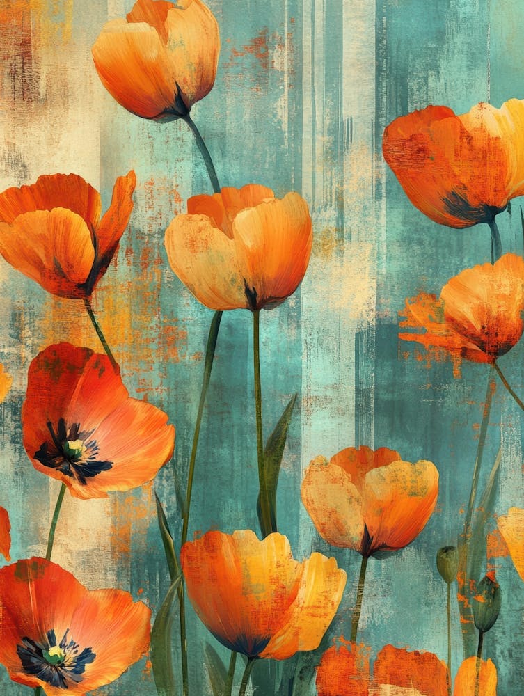 Orange Poppies 10