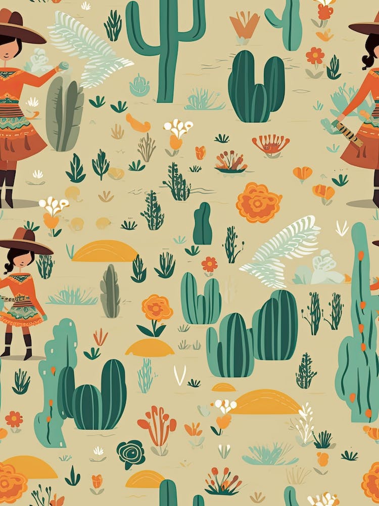 Cowgirl Pattern  4