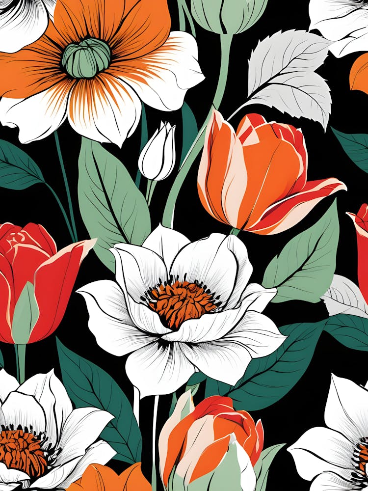 Floral Seamless Pattern 9