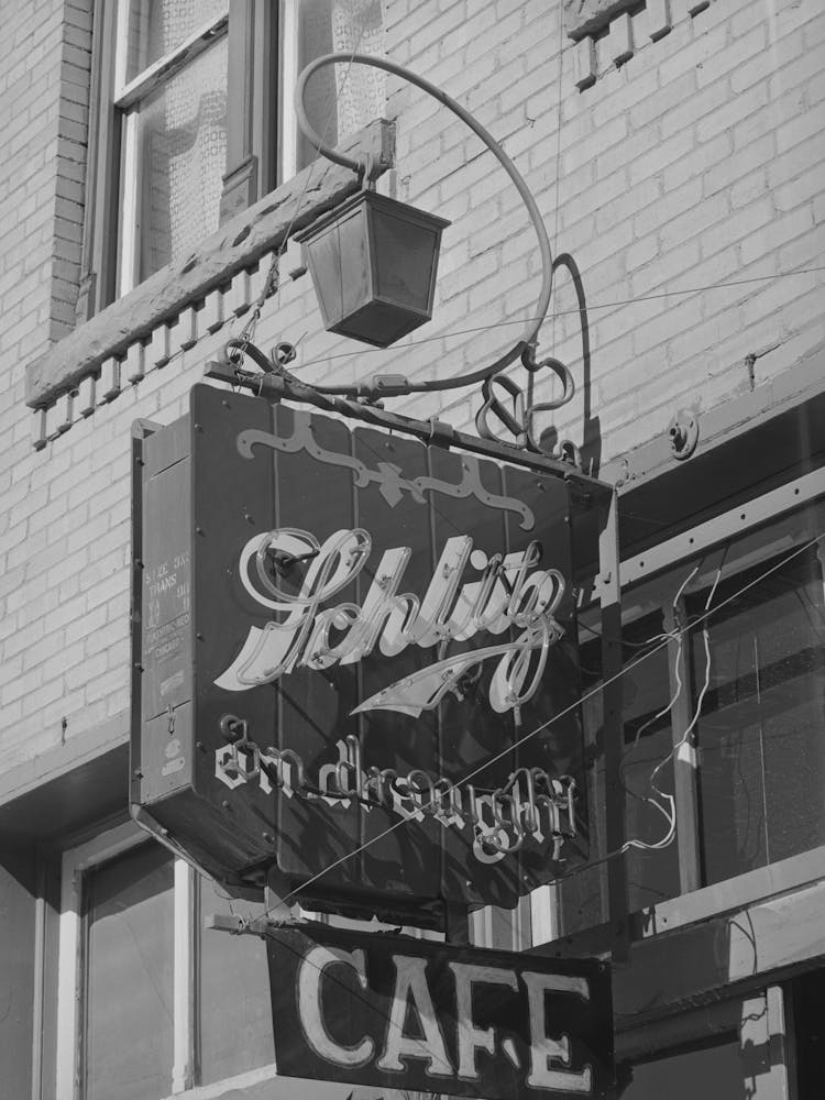 Sign Above Cafe And Beer Parlor, Silverton, Colorado By Russell Lee