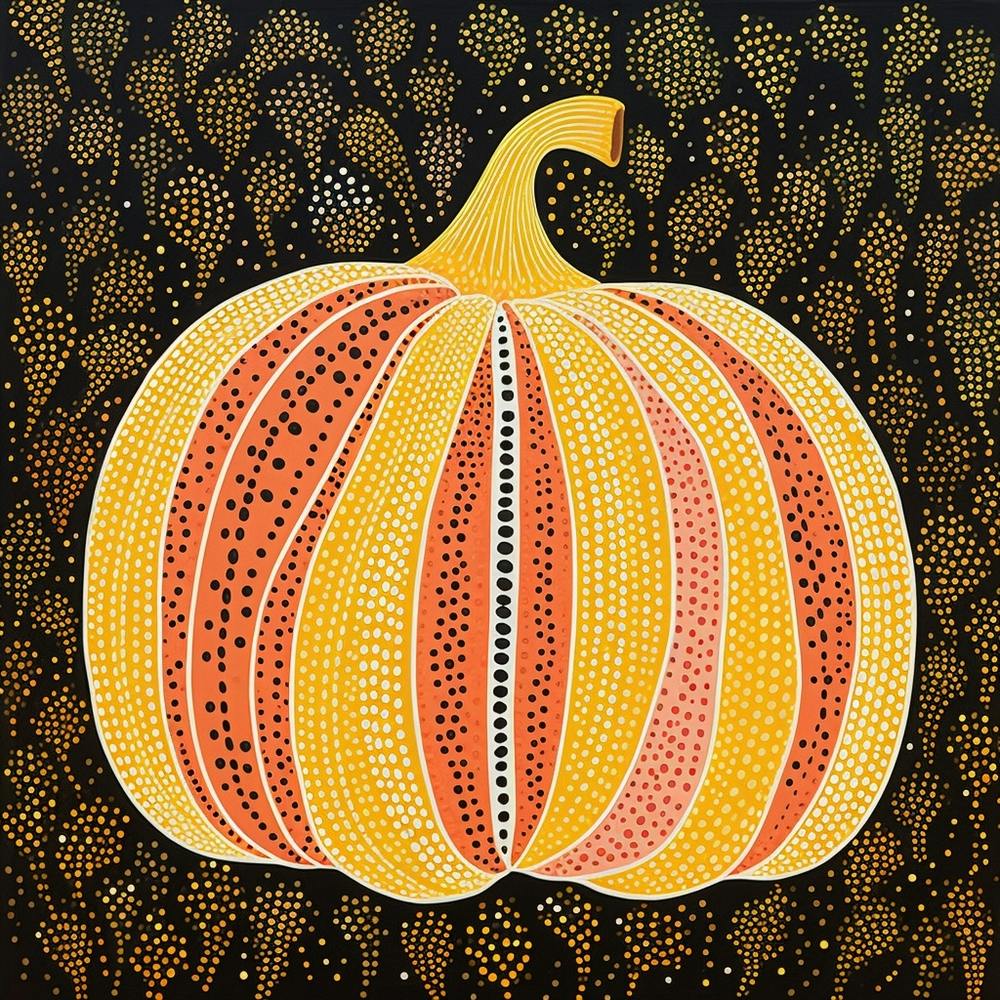 Yayoi Kusama Inspired Pumpkin Pink And Orange 14