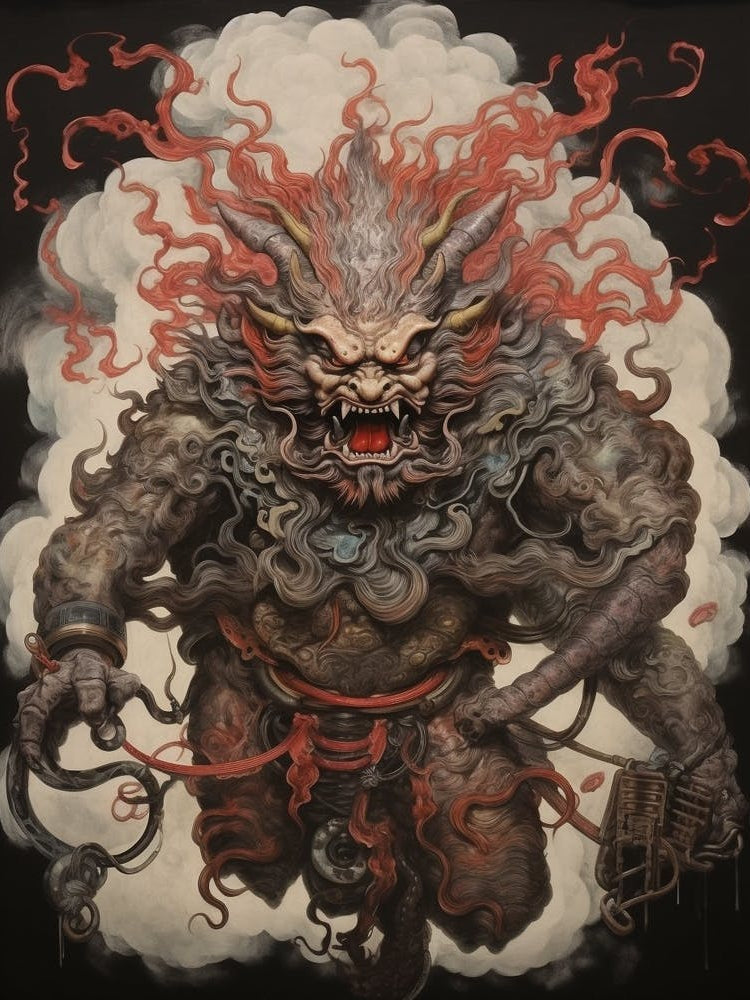 Raijin Thunder God Japanese Style 5