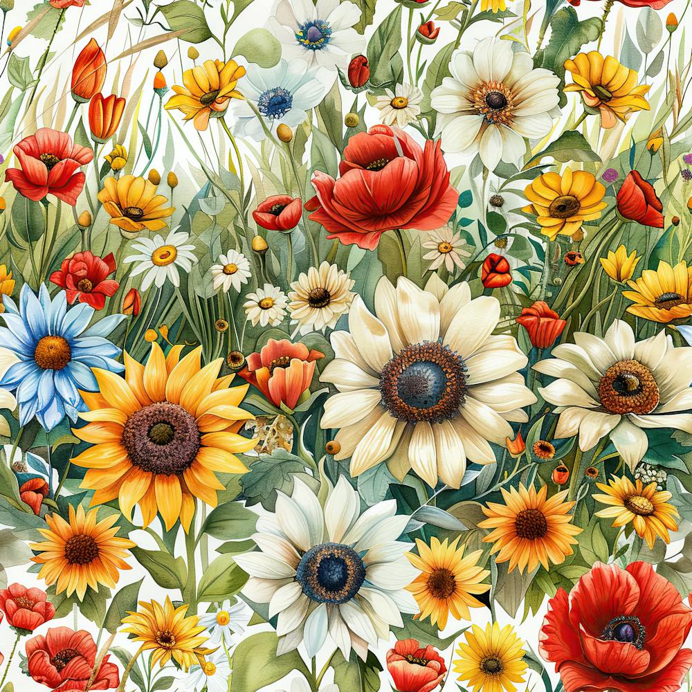Watercolor Wildflowers