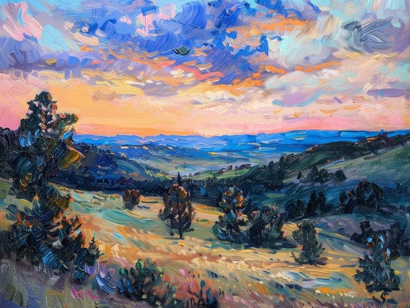 Western Sunset Landscapes Black Hills South Dakota 1