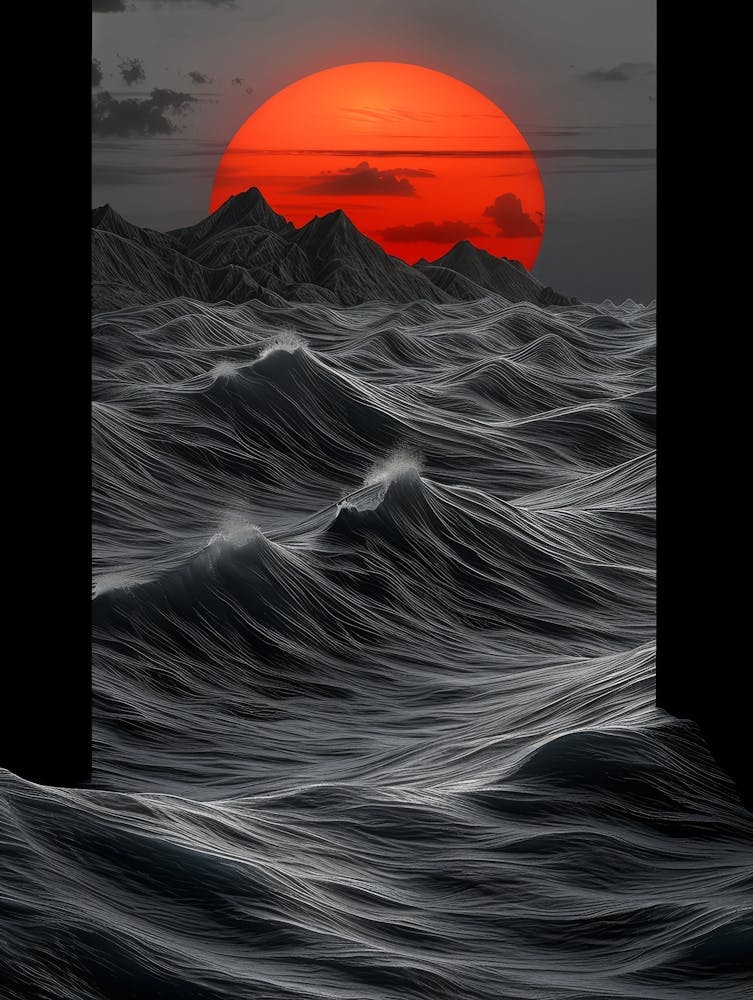 Sunset Over The Ocean 6