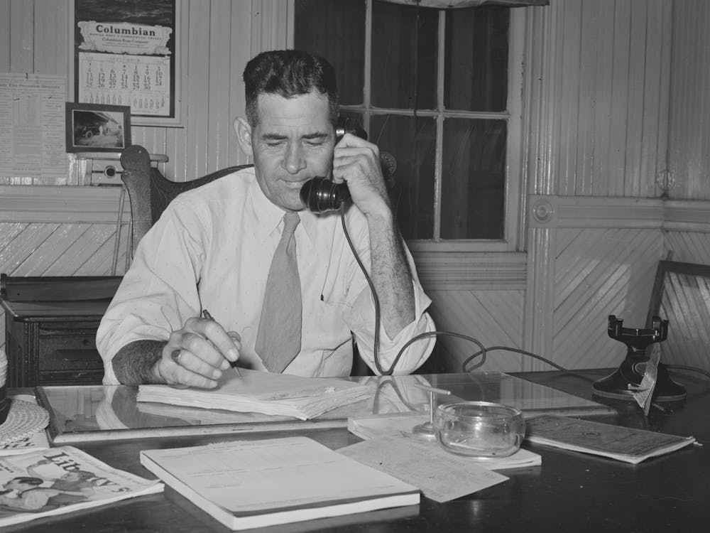 Mr, Schlicher, Manager Of State Rice Mill And Chairman Of National Rice Festival, Crowley, Louisiana By Russell Lee