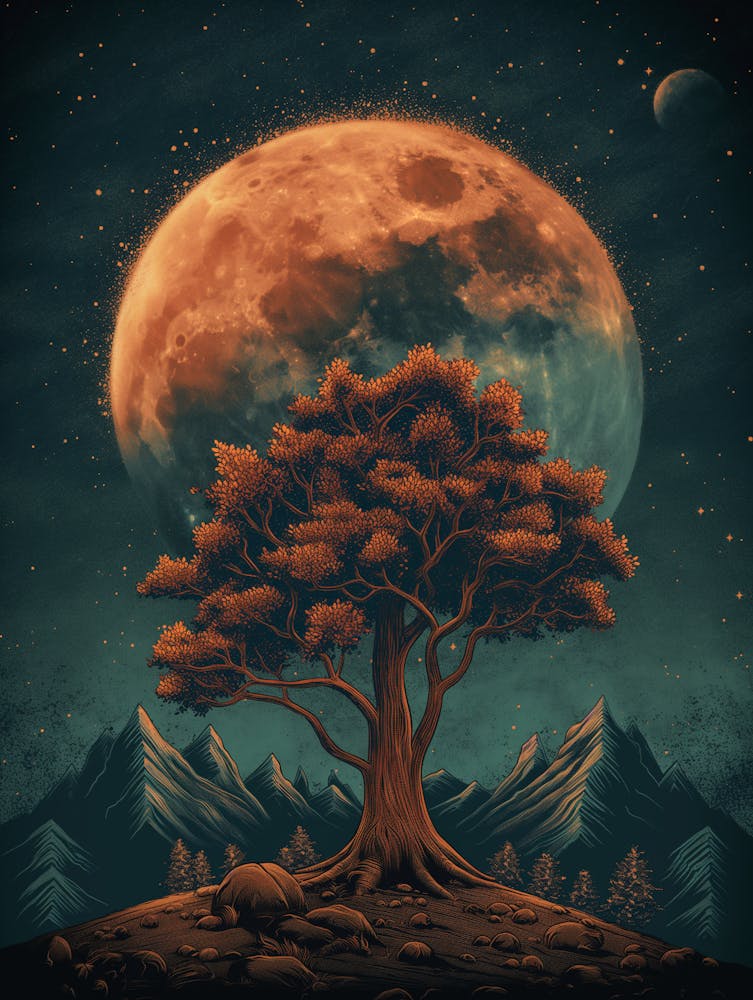 Tree In The Moonlight 1
