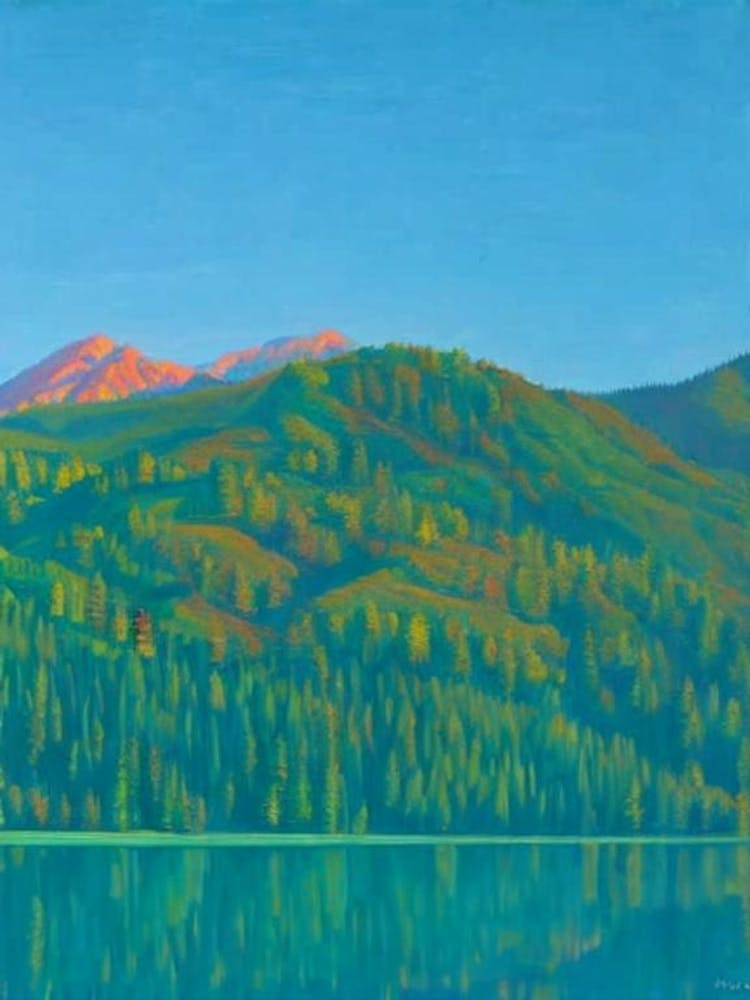 Sequoia National Park United States Of America Blue Oil Painting 1 