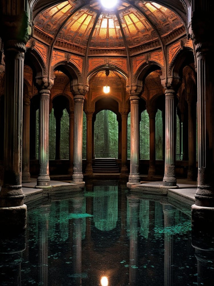 Basilica Cistern Yerebatan Sarnc Pixel Art 3