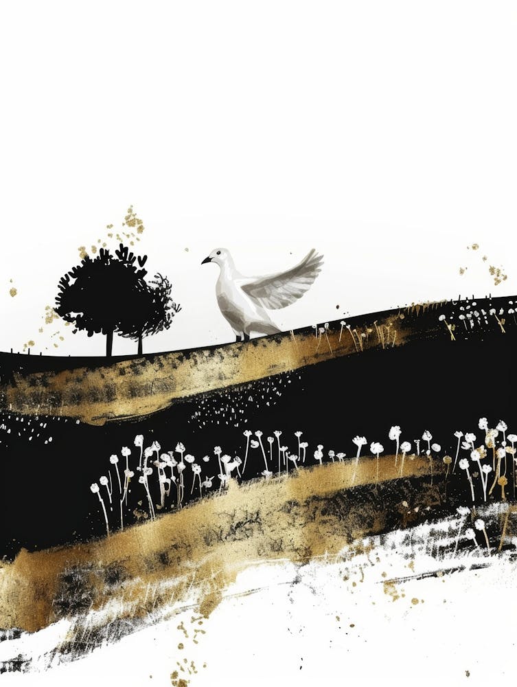 Dove In The Field