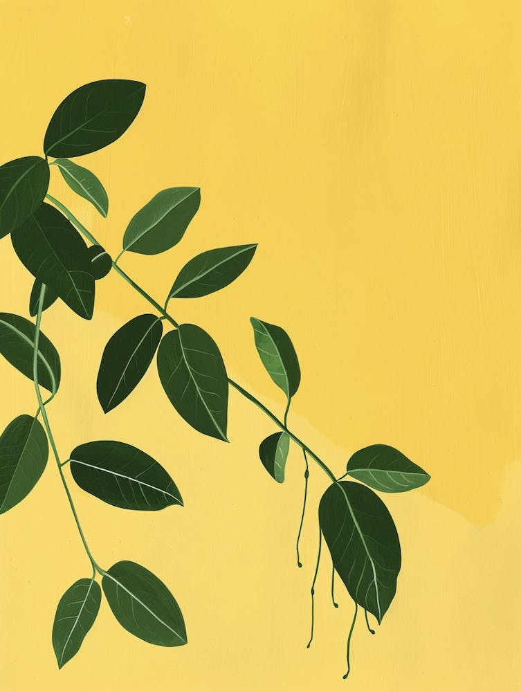 Dreimasterblume Minimalistische Illustration 5