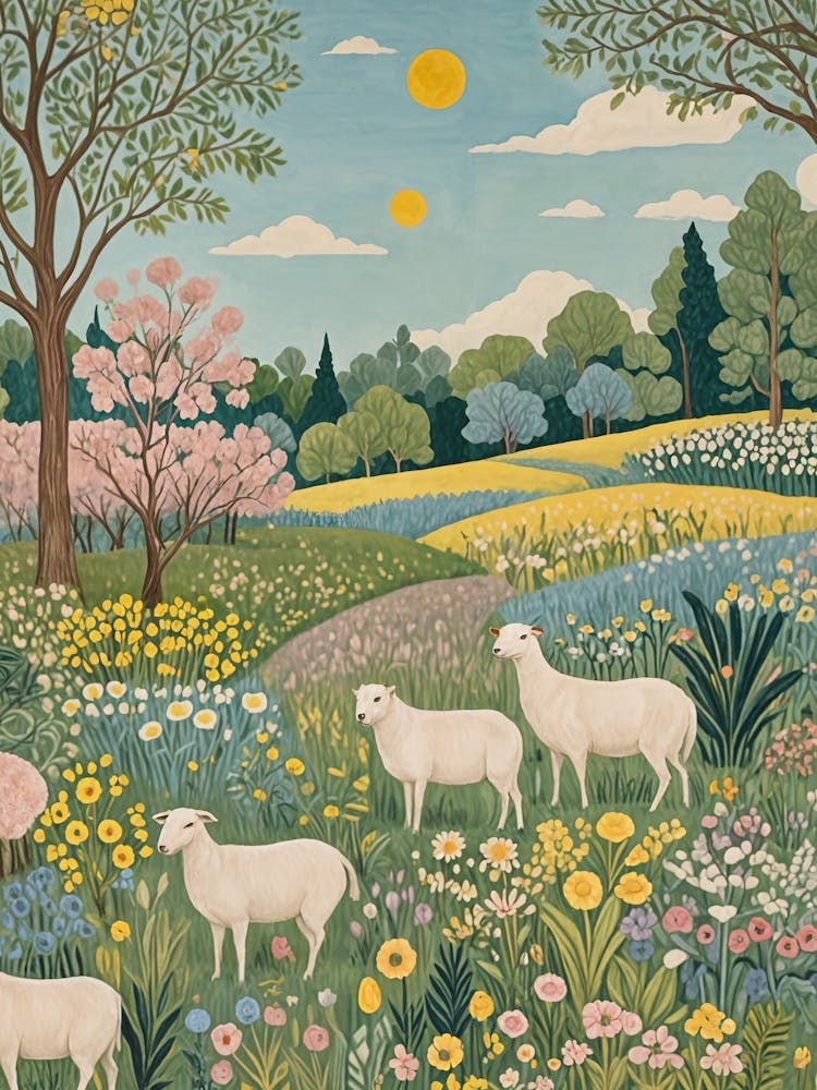 Sheep In The Meadow 1