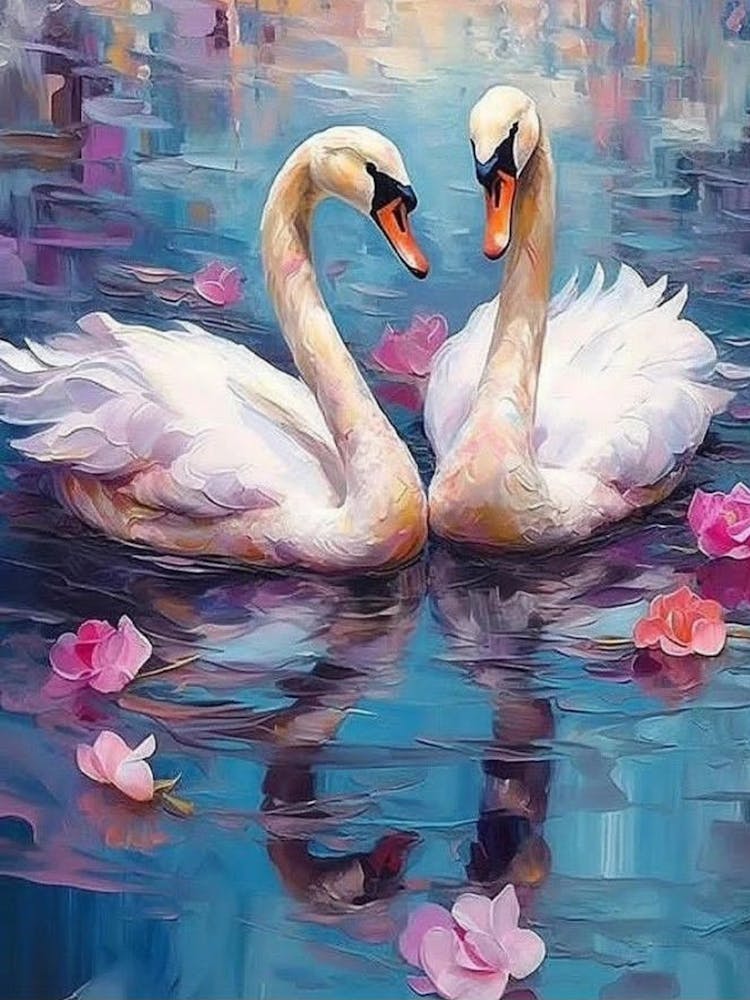 Swans In Love