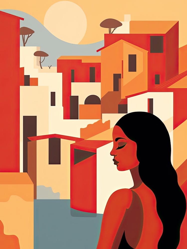 Costa Del Sol, Spain, Bold Outlines 3