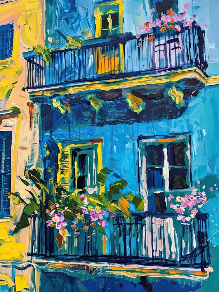 Balcony Painting In Sliema 2