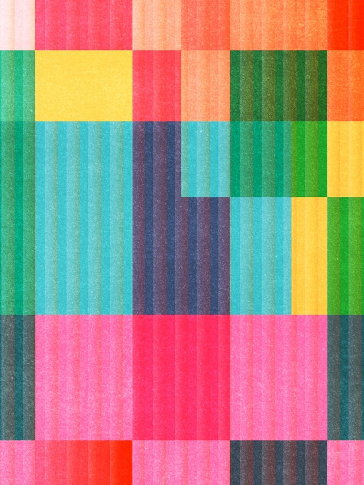 Art Abstrait Géométrique Coloré 23a