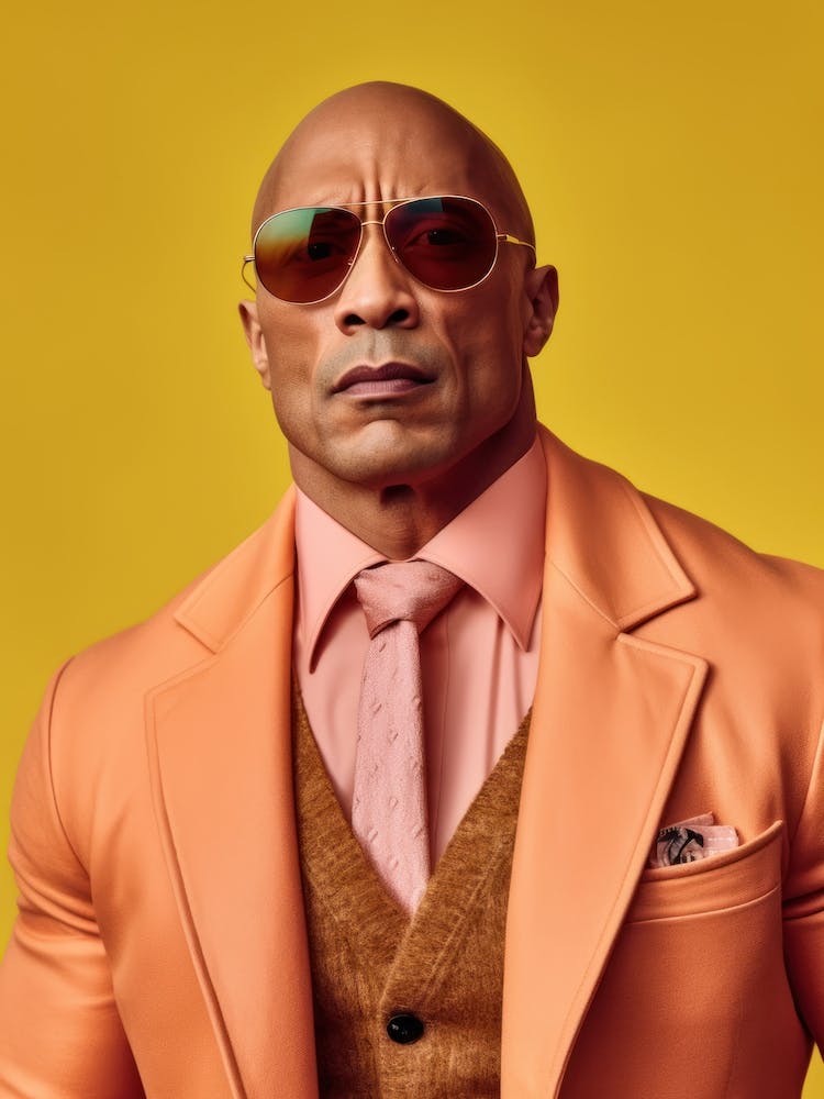 Dwayne Johnson Fashion Art