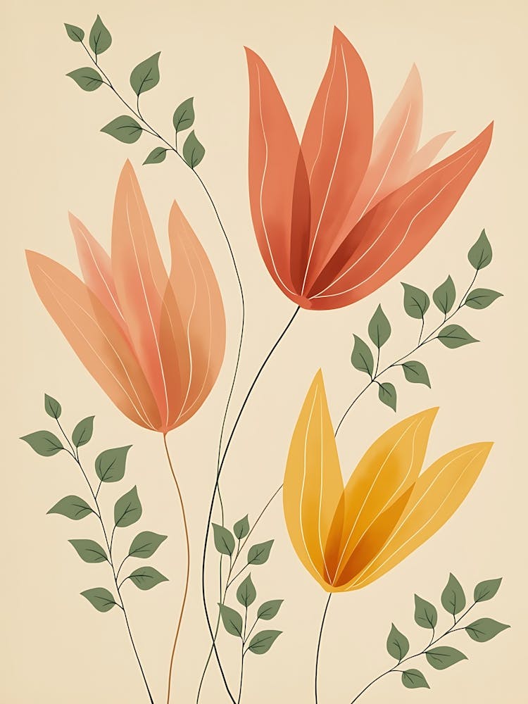 Gentle Pastel Garden Blooms