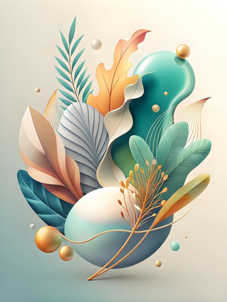 Abstract Floral Design