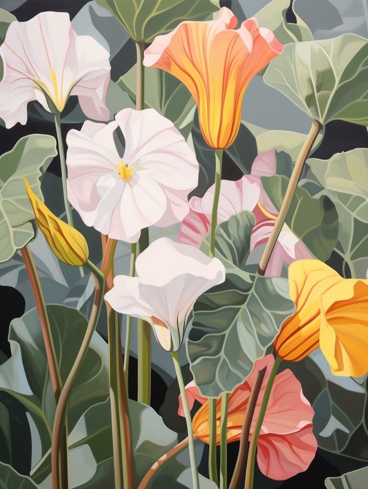Nasturtium 4 Flower Painting