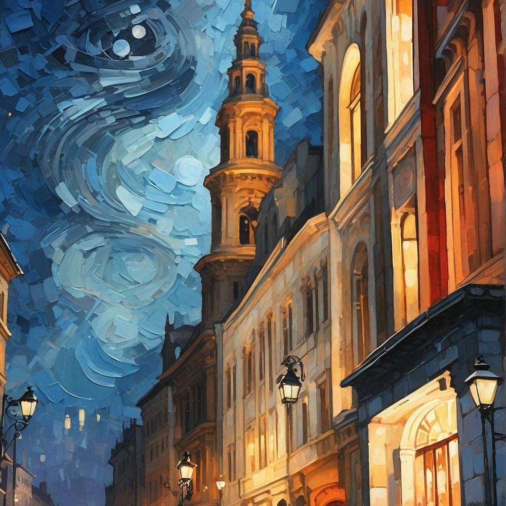 Starry Night In The City