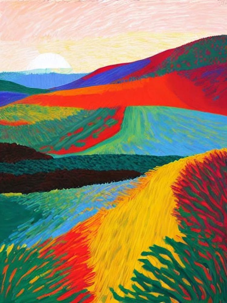 Timanfaya National Park Spain Abstract Colourful