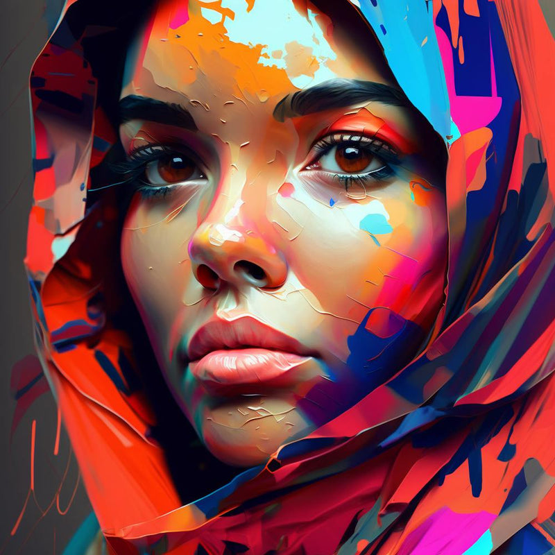 Hijab Beauty Fine Art Abstract Portrait