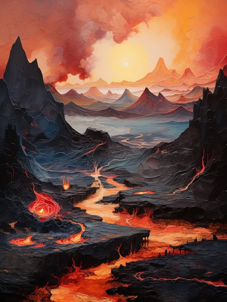 Volcanic Abstract Minimalist 11