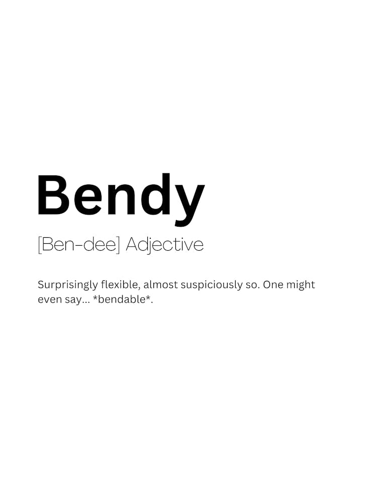 Bendy Definition Meaning