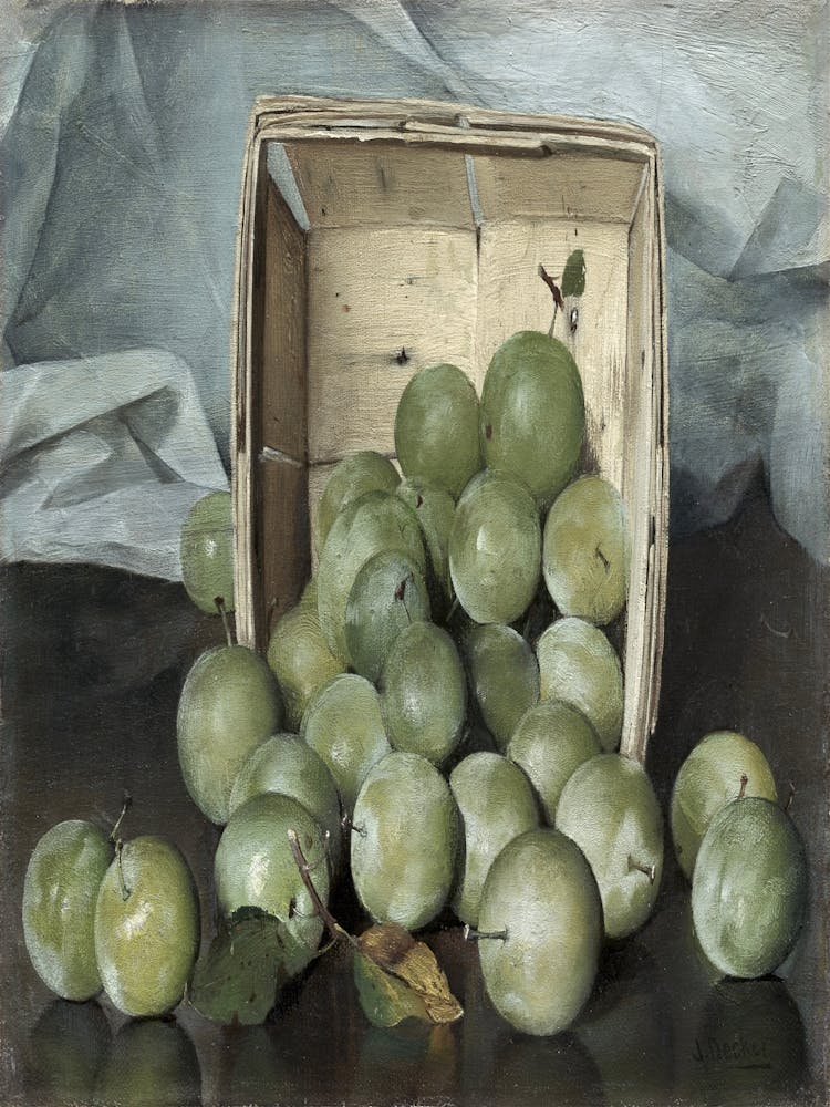 Plums In A Basket