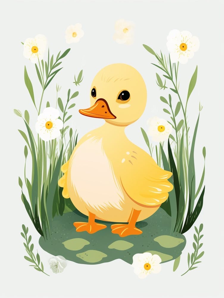 Baby Animal Illustration  Duck 7