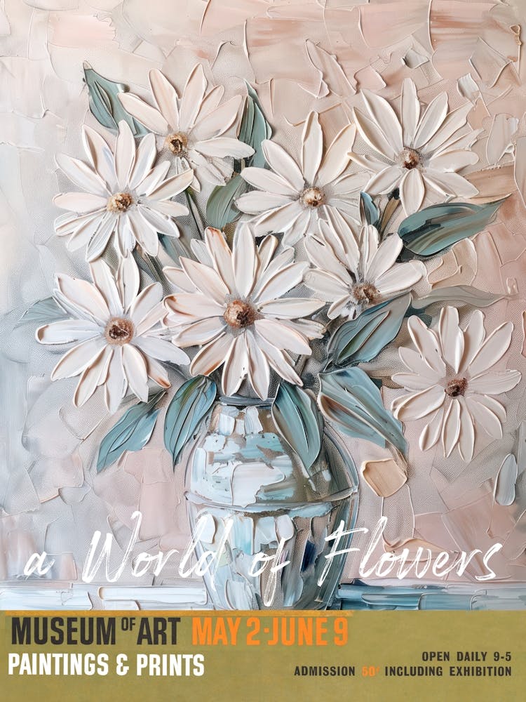 A World Of Flowers, Van Gogh Exhibition Daisy 1