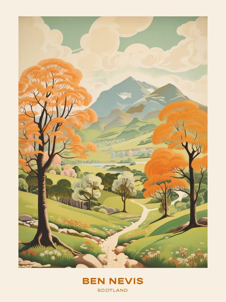 Ben Nevis Scotland 2 Wanderposter