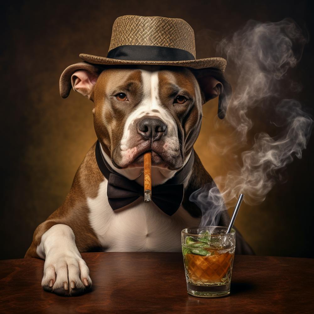Dog Smoking A Cigar