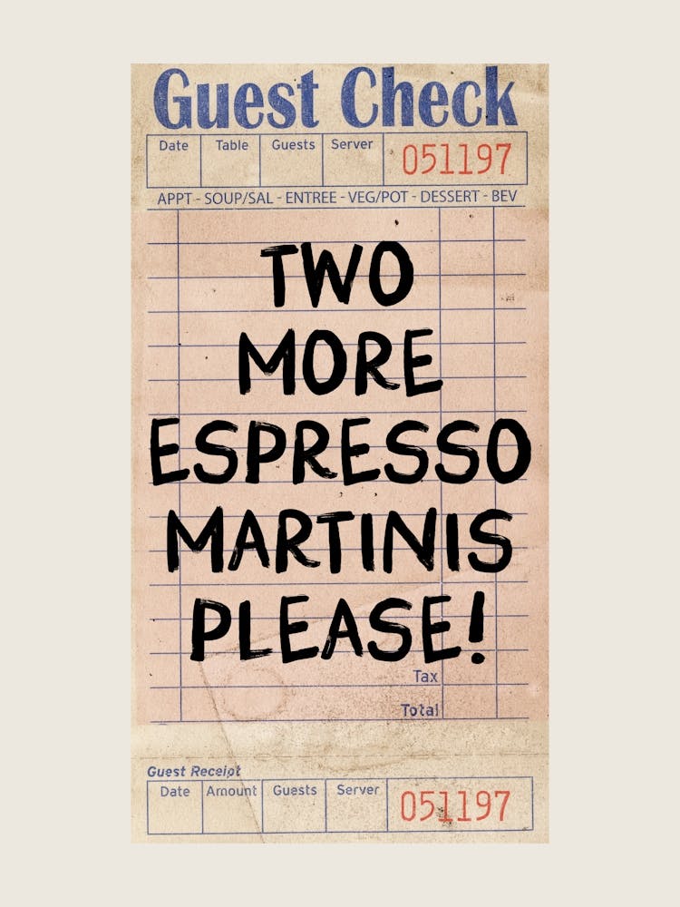 Espresso Martini Guest Check