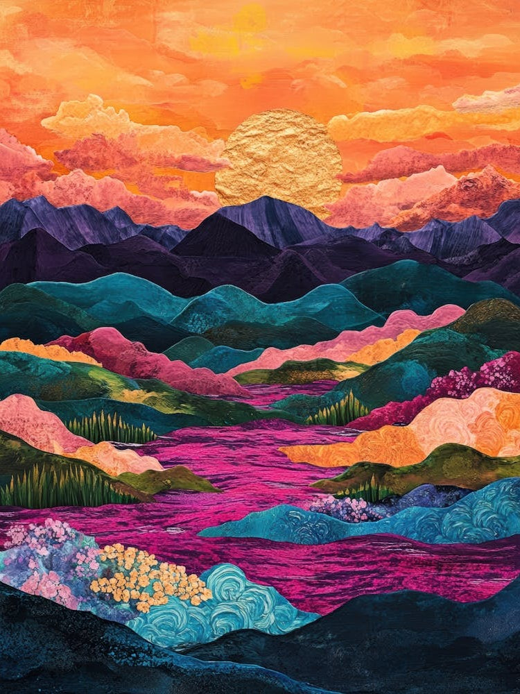 Sunset In The Mountains 3