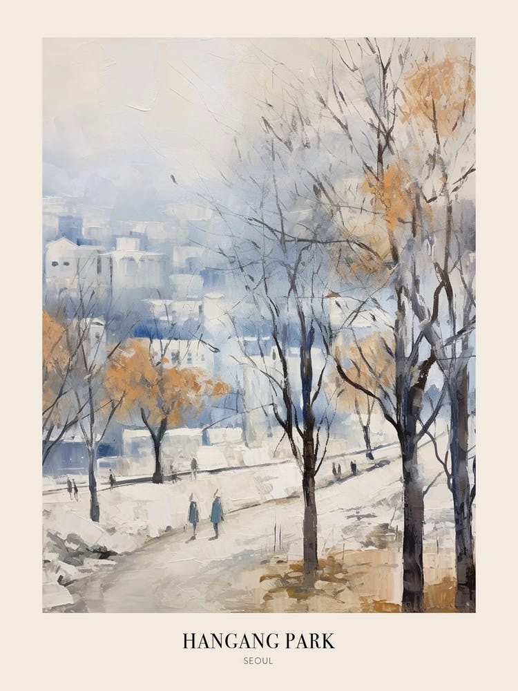 Winter Stadtpark Poster Hangang Park Seoul 3
