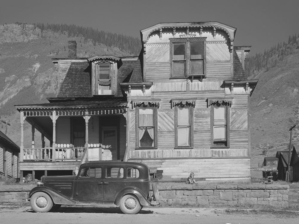 House Dating From The Early Boom Days Of Silverton, Colorado By Russell Lee