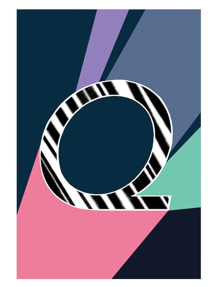 Q Geometric Font